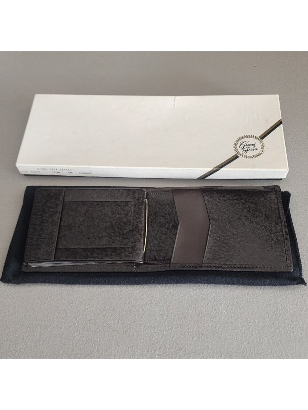 Vintage SWANK Grand Prix Men’s Wallet - Genuine Kangaroo Leather - Black -...